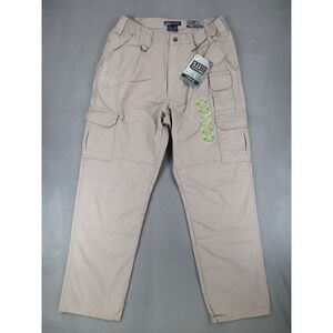 New 5.11‎ Tactical Men's Military Work Pants Style 74251 Size 34x32 Khaki Cargo